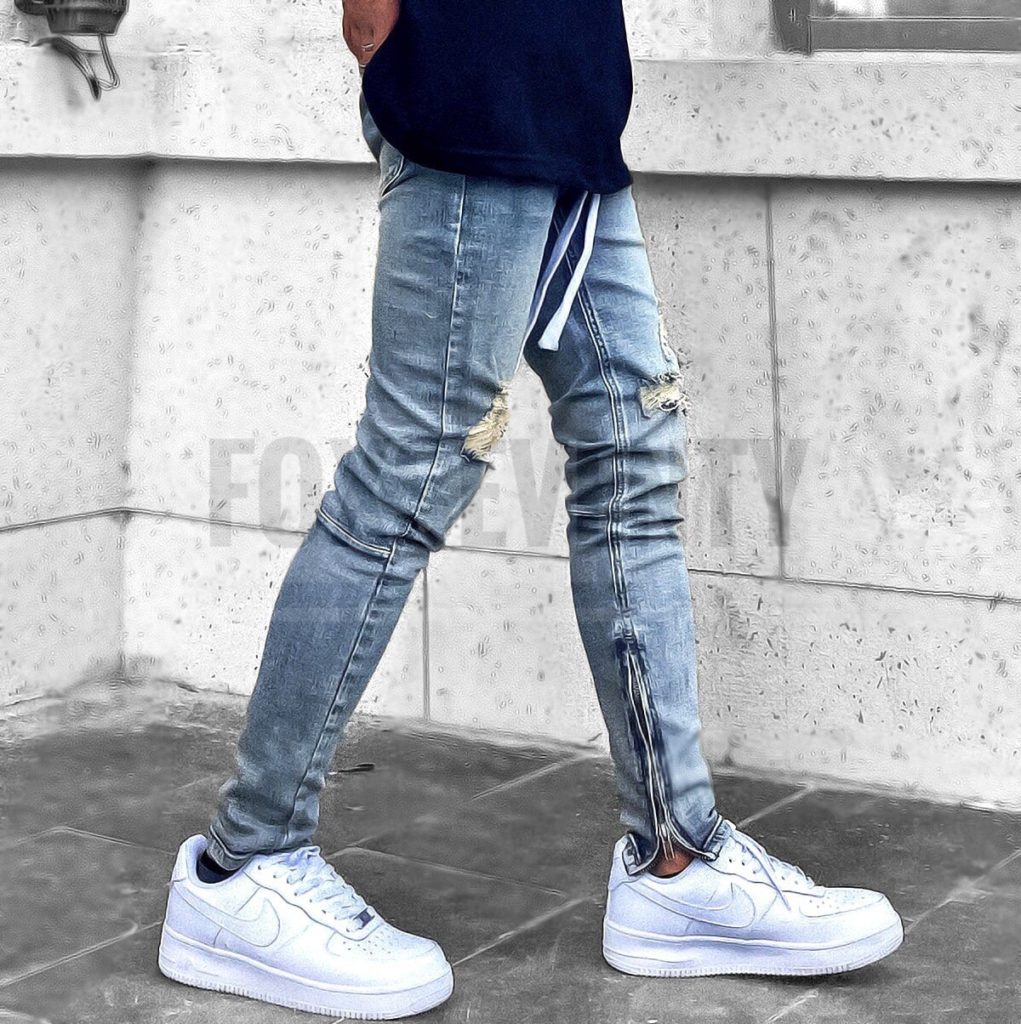 quần jeans zipper
